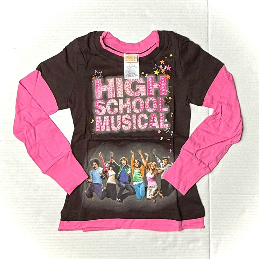 Disney High School Musical Youth Girls Size Small‎ Brown 2006 Teen Movie Graphic